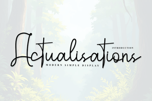 Actualisations: A Font for Editorial Mood and Visual Rhythm
