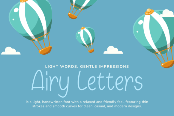 Airy Letters: A Breath of Freshness in Typography