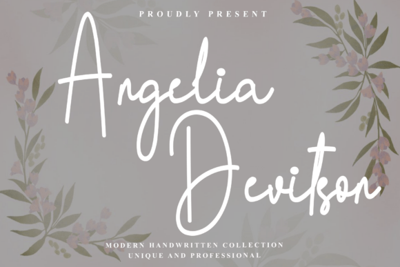 Angelia Devitson: A Crisp and Elegant Handwritten Font