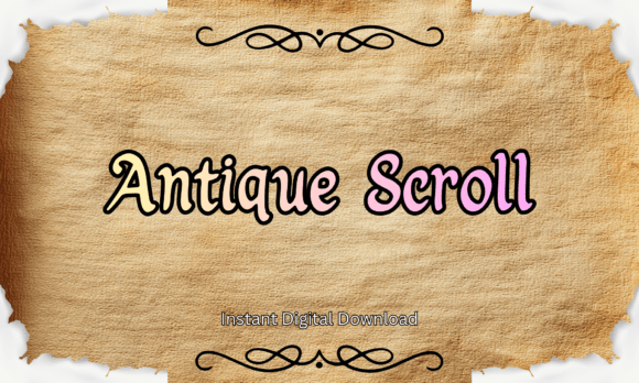 Antique Scroll: A Vintage Script Font for Digital Storytelling