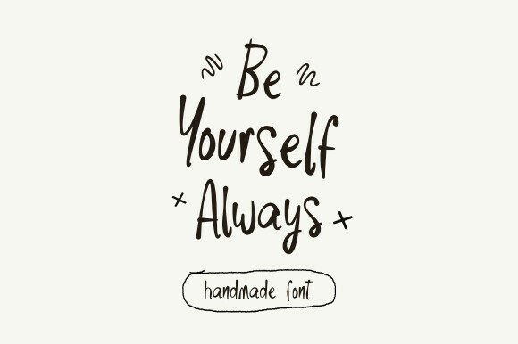 Be Yourself Always: A Handmade Font for Unique Web Designs