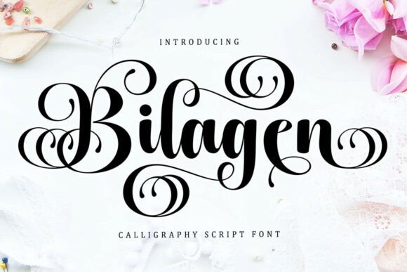 Bilagen: A Modern Calligraphy Font for Distinctive Brand Communication