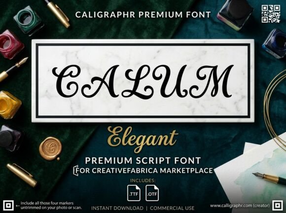 Calum: A Premium Script Font for Sophisticated Branding