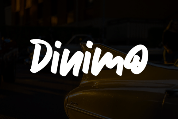 Dinimo: The Brush Script Font Built for Bold Campaigns