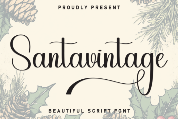 Elevate Your Brand with Santavintage: A Charming Display Font