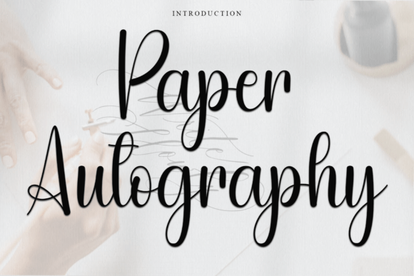 Enhancing Your Publication with Paper Autography Font