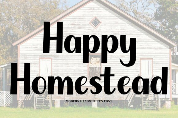Happy Homestead: A Modern Font for Creative Branding