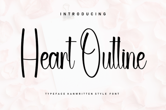 Heart Outline: A Handwritten Font for Creative Makers