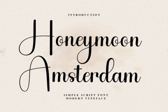 Honeymoon Amsterdam: A Festive Font for Branding and Holiday Designs