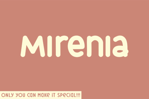 Mirenia: A Natural Handwritten Font for Distinctive Branding