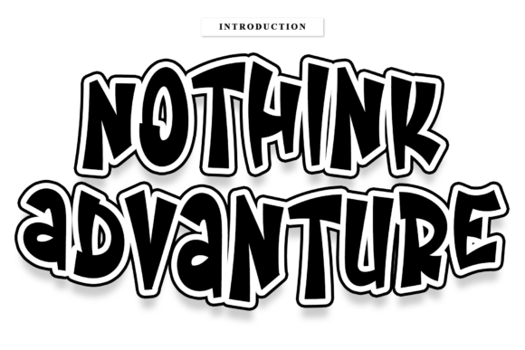 Nothink Advanture: A Handwritten Font for Creative Web Design