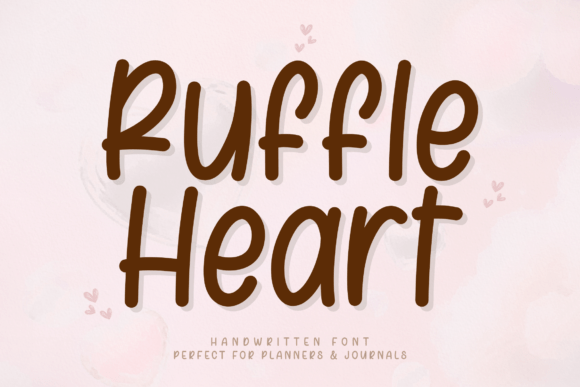 Ruffle Heart: A Sweet and Playful Font for Your Brand