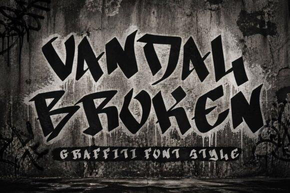 Unleash Creativity with Vandal Broken: A Graffiti Font for Bold Campaigns